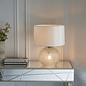 Knight - Prismatic  Light Up Glass Table Lamp Base with White Shade