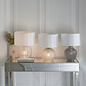 Knight - Prismatic  Light Up Glass Table Lamp Base with White Shade