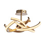 Lewis - Gold Horseshoe LED Curve Feature Semi Flush Ceiling Light