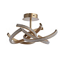 Lewis - Gold Horseshoe LED Curve Feature Semi Flush Ceiling Light