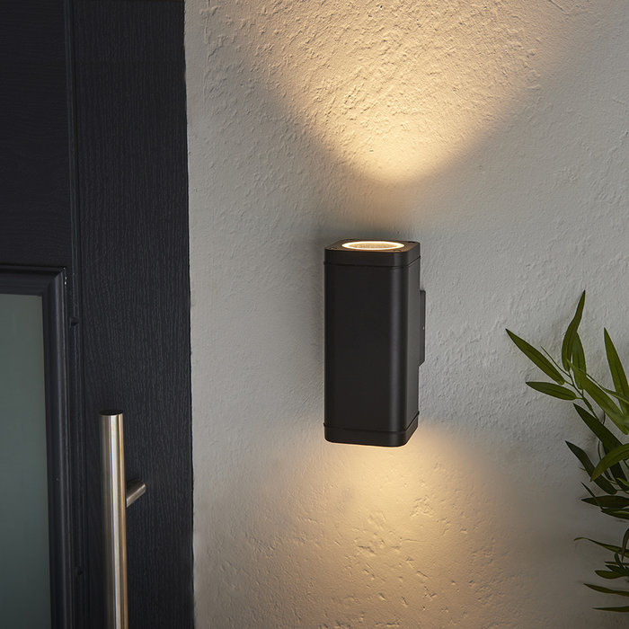 Milton - Outdoor 2 Light Up and Down LED Wall Light