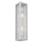 Newham - Ribbed Glass 2 Light LED Wall Light