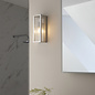 Newham - Chrome and Ribbed Glass LED Wall Light