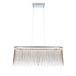 Orphelia  - Silver Fringe Oval Pendant Light