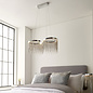 Orphelia - Curved Silver Fringe Pendant Light