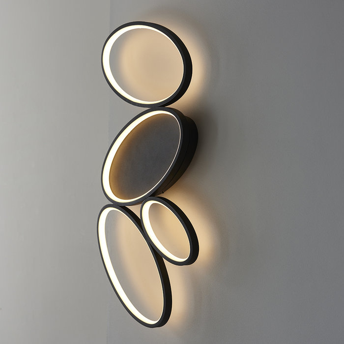 Ovals - Contemporary 4 Light Flush Ceiling Light