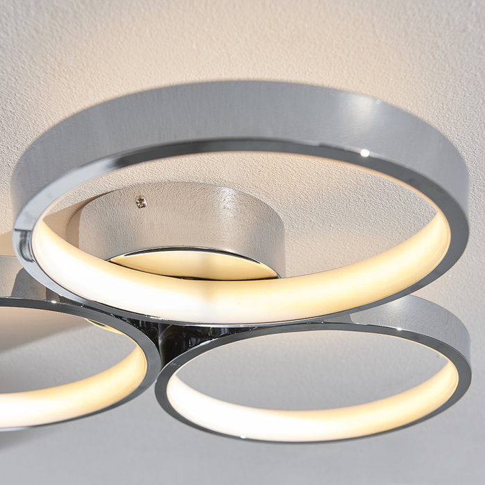 Radius - 3 Light LED Semi Flush Ceiling Light