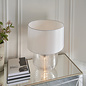 Westcombe - Glass Base 2 Light Table Lamp with Ivory Shade