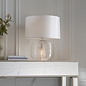 Westcombe - Glass Base 2 Light Table Lamp with Ivory Shade