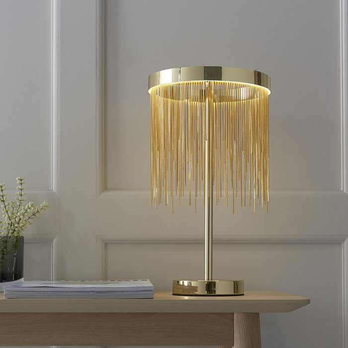 Zelma - Brass and Gold Table Lamp