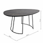 Titan - Mid Century Dark Marble Effect Veneer Coffee Table