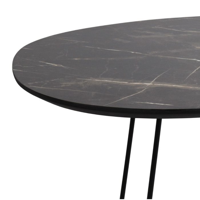 Titan - Mid Century Dark Marble Effect Veneer Coffee Table