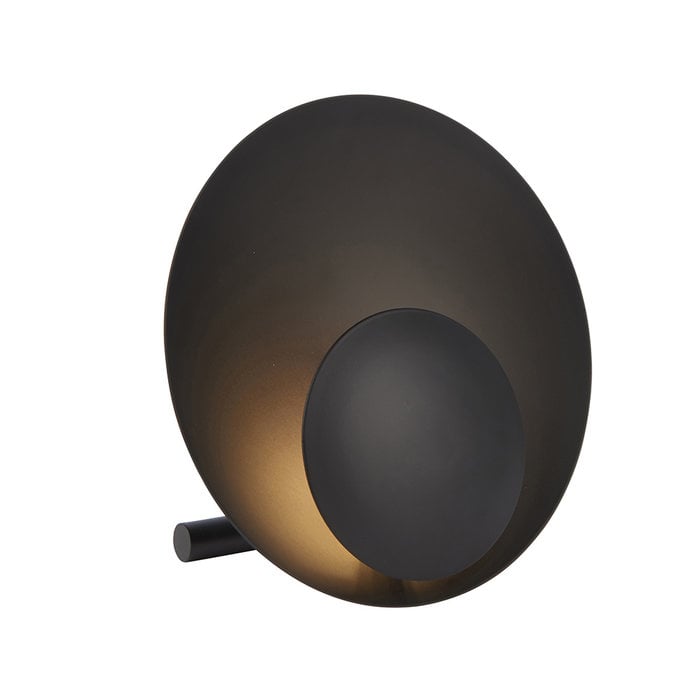 Burlyn - Small Black Circle Table Lamp