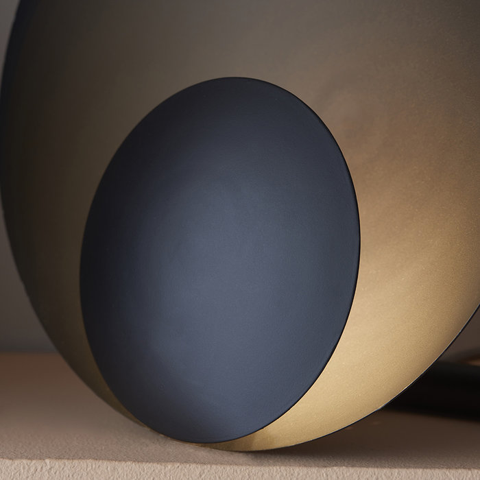 Black - Small Black Circle Table Lamp