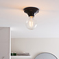 Howse - Black Ceramic Flush Bathroom Ceiling Light