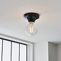 Howse - Black Ceramic Flush Bathroom Ceiling Light