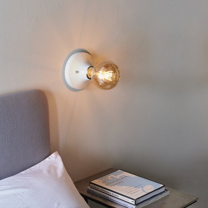 Howse - White Ceramic Flush Bathroom Ceiling Light