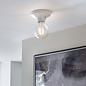 Howse - White Ceramic Flush Bathroom Ceiling Light