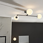 Cowling - Chrome and Opal Semi-Flush Ceiling Light