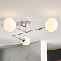 Cowling - Chrome and Opal Semi-Flush Ceiling Light