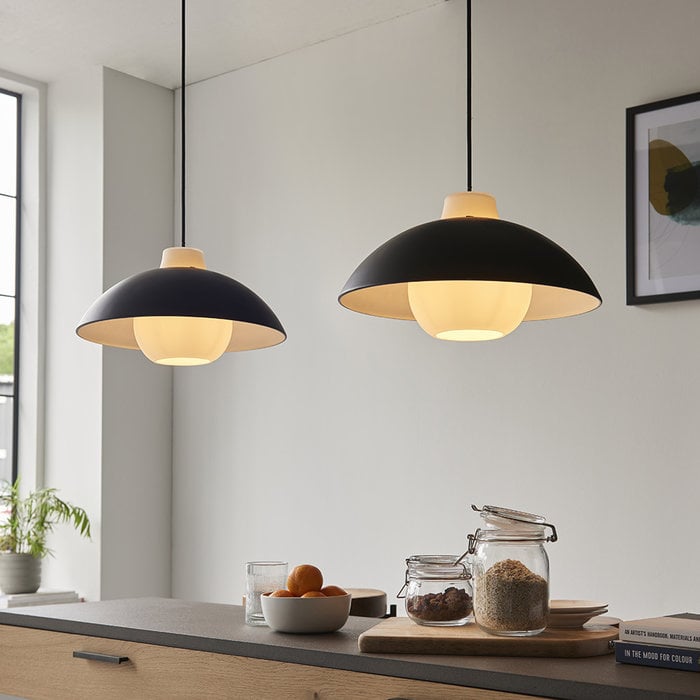 Barwood - Monochrome Domed Pendant Light