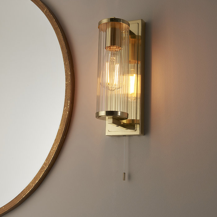 Gowland - Satin Brass Wall Light