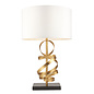 Murton - Gold Ribbon Table Lamp with Ivory Shade