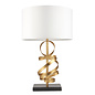 Murton - Gold Ribbon Table Lamp with Ivory Shade