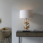 Murton - Gold Ribbon Table Lamp with Ivory Shade