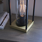 Hawnby - Industrial Geometric Table Lamp with Glass Shade