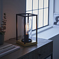 Hawnby - Industrial Geometric Table Lamp with Glass Shade