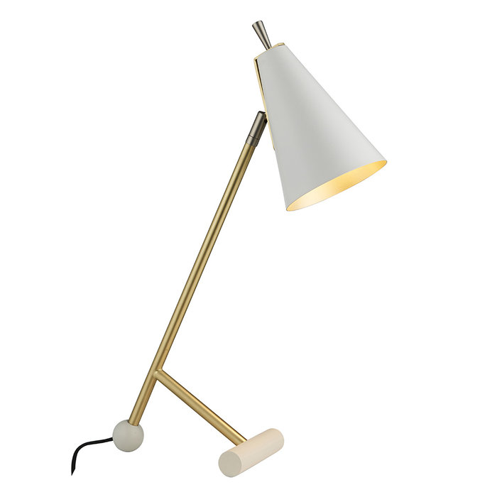Lillie - Mid Century Matt White Task Light
