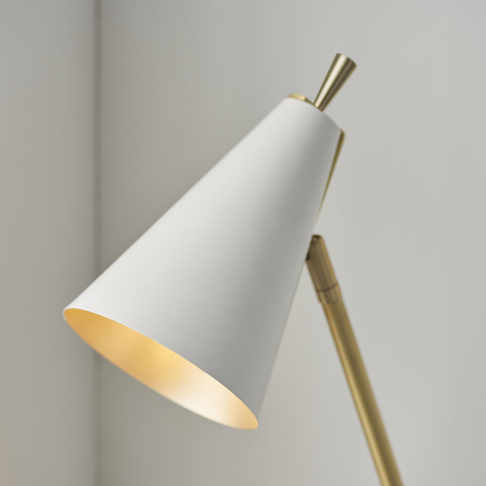 Lillie - Mid Century Matt White Task Light