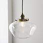 Caygill - Antique Brass Pendant Light with Clear Glass Shade