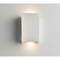 Block - Modern White Plaster Up & Down LED Wall Light