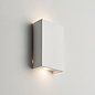 Block - Modern White Plaster Up & Down LED Wall Light