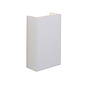 Block - Modern White Plaster Up & Down LED Wall Light