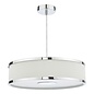 Alvaro 3 Light Single Pendant Light - Polished Chrome Ivory