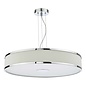 Alvaro 6 Light Single Pendant Light - Polished Chrome Ivory