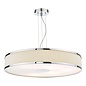 Alvaro 6 Light Single Pendant Light - Polished Chrome Ivory