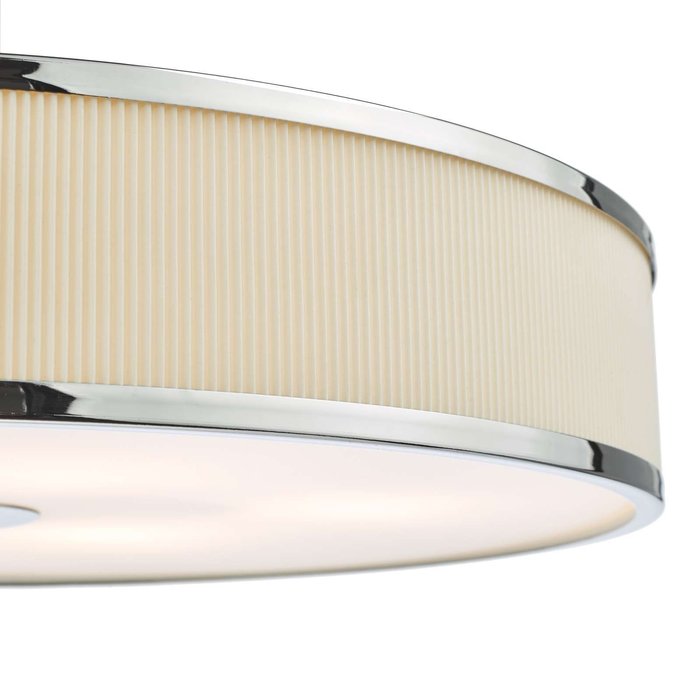 Alvaro 6 Light Single Pendant Light - Polished Chrome Ivory