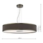 Alvaro 6 Light Single Pendant Light - Antique Bronze Mushroom