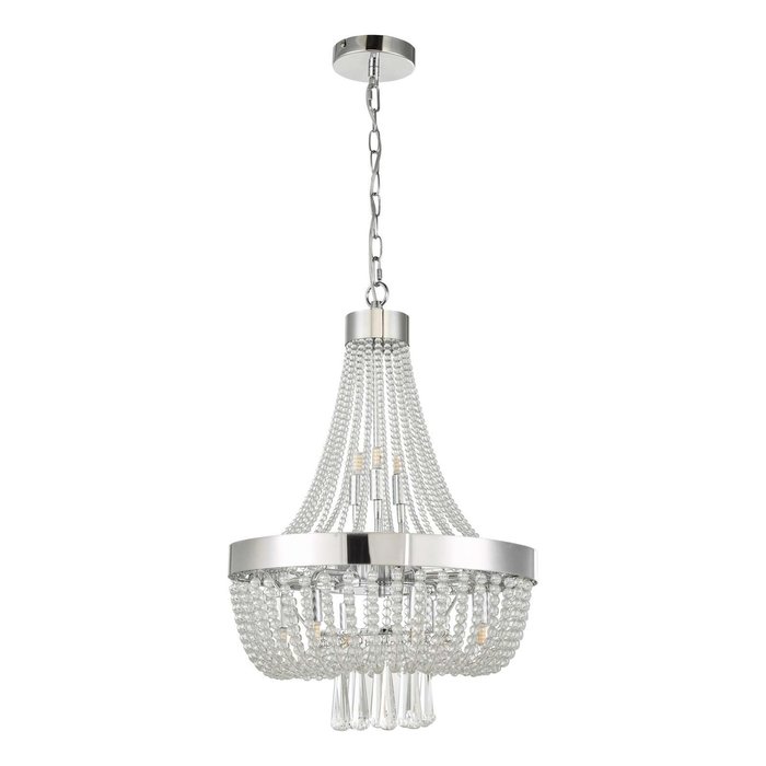 Lisa - 9 Light Classic Chandelier Pendant Light - Polished Chrome Glass