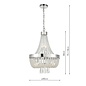 Lisa - 9 Light Classic Chandelier Pendant Light - Polished Chrome Glass