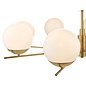 Bombazine 8 Light Pendant Light - Natural Brass Opal Glass