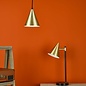 Branco 1 Light Pendant Light - Matt Black And Satin Gold