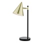 Branco 1 Light Table Lamp - Matt Black And Brass