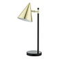 Branco 1 Light Table Lamp - Matt Black And Brass