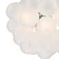 Bubbles 6 Light Pendant Light - Polished Chrome Frosted Glass