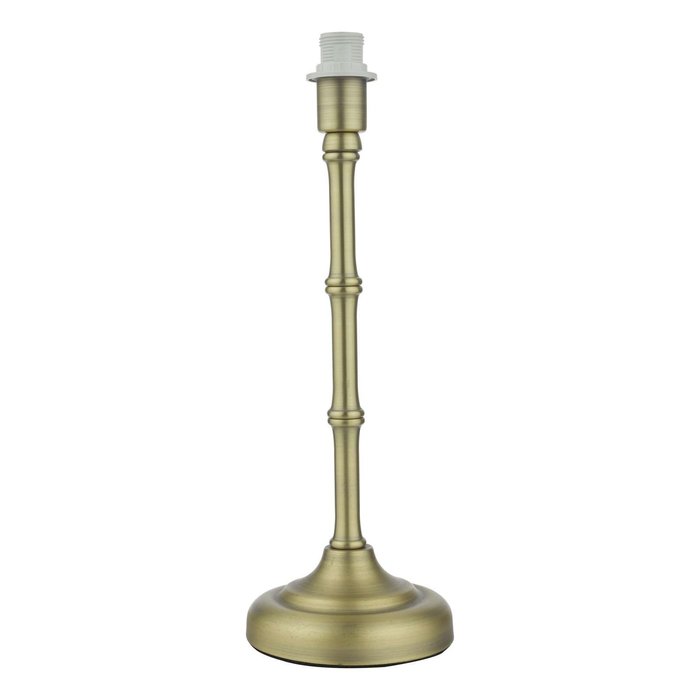 Cane 1 Light Table Lamp - Antique Brass With Shade